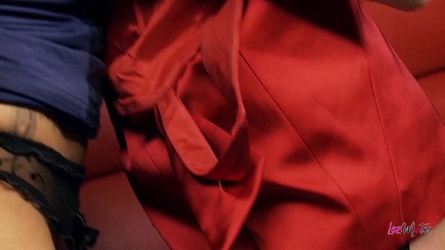 Lesbian Girlfriends Get Private Club Room Action