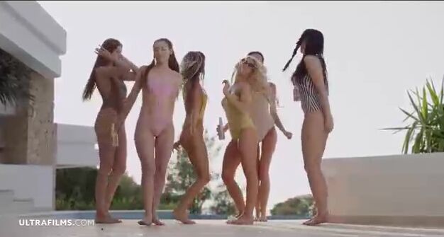 Lesbians Party All Day In Villa With Ocean View