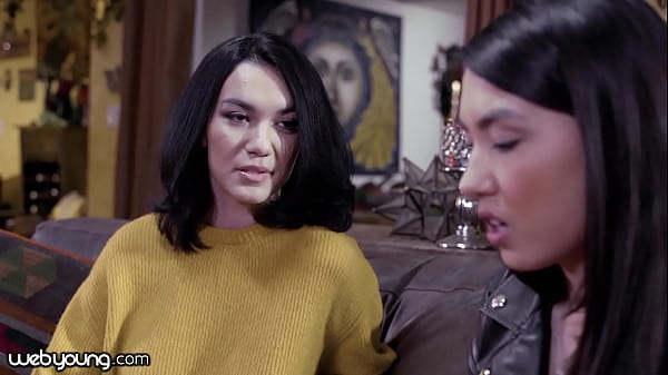 Young Lesbian Couple's First Time Together
