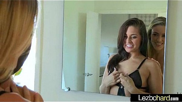Lesbian Girls Engage In Passionate Kisses And Caresses