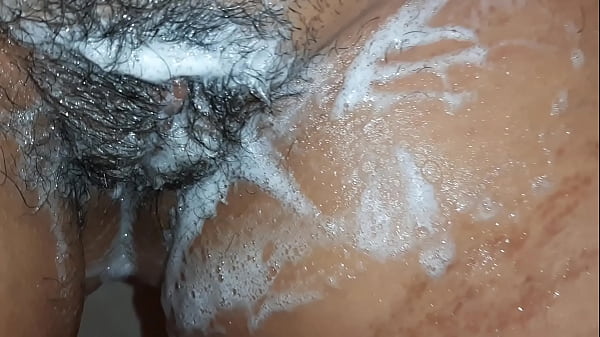 Lesbian Shaves Hairy Pussy And Moans