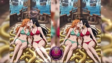 Lesbian Couples Share Passionate Kisses