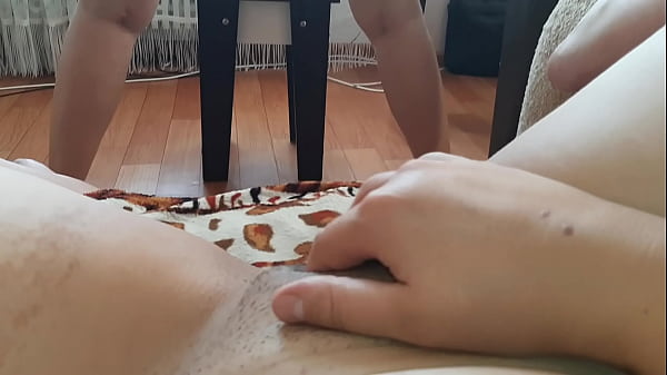 Lesbian Neighbor Masturbates On Pussy And Ass