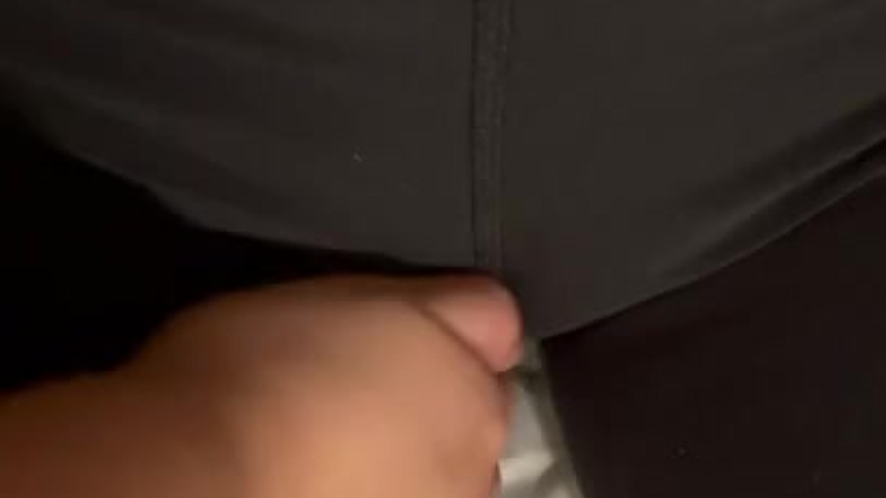 Lesbian Teases Pussy In Leggings
