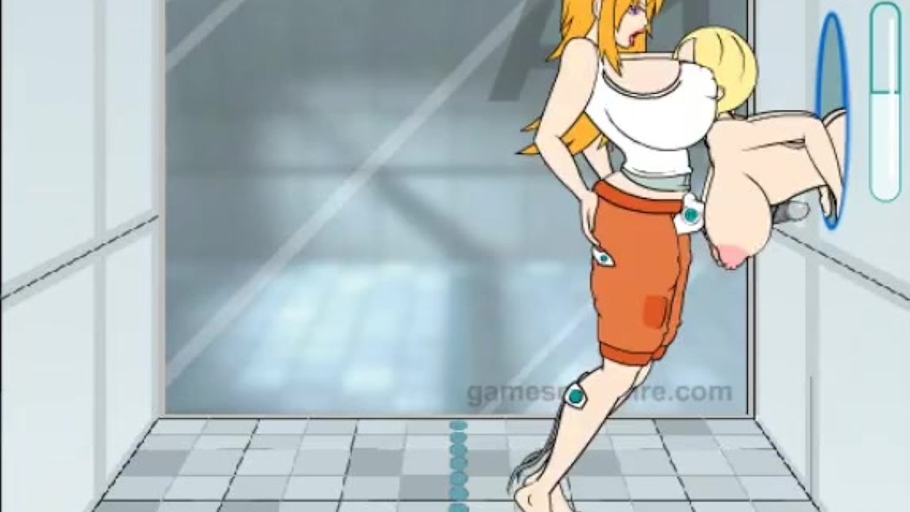 Lesbian Gamer Girl Plays Portal
