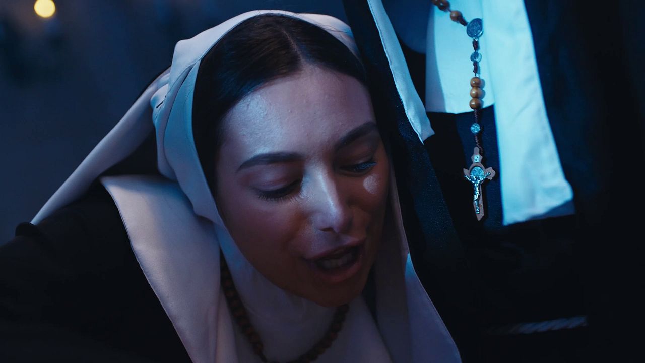 Lesbians Kyoko, Nata & Shelena Futa Convent Sex